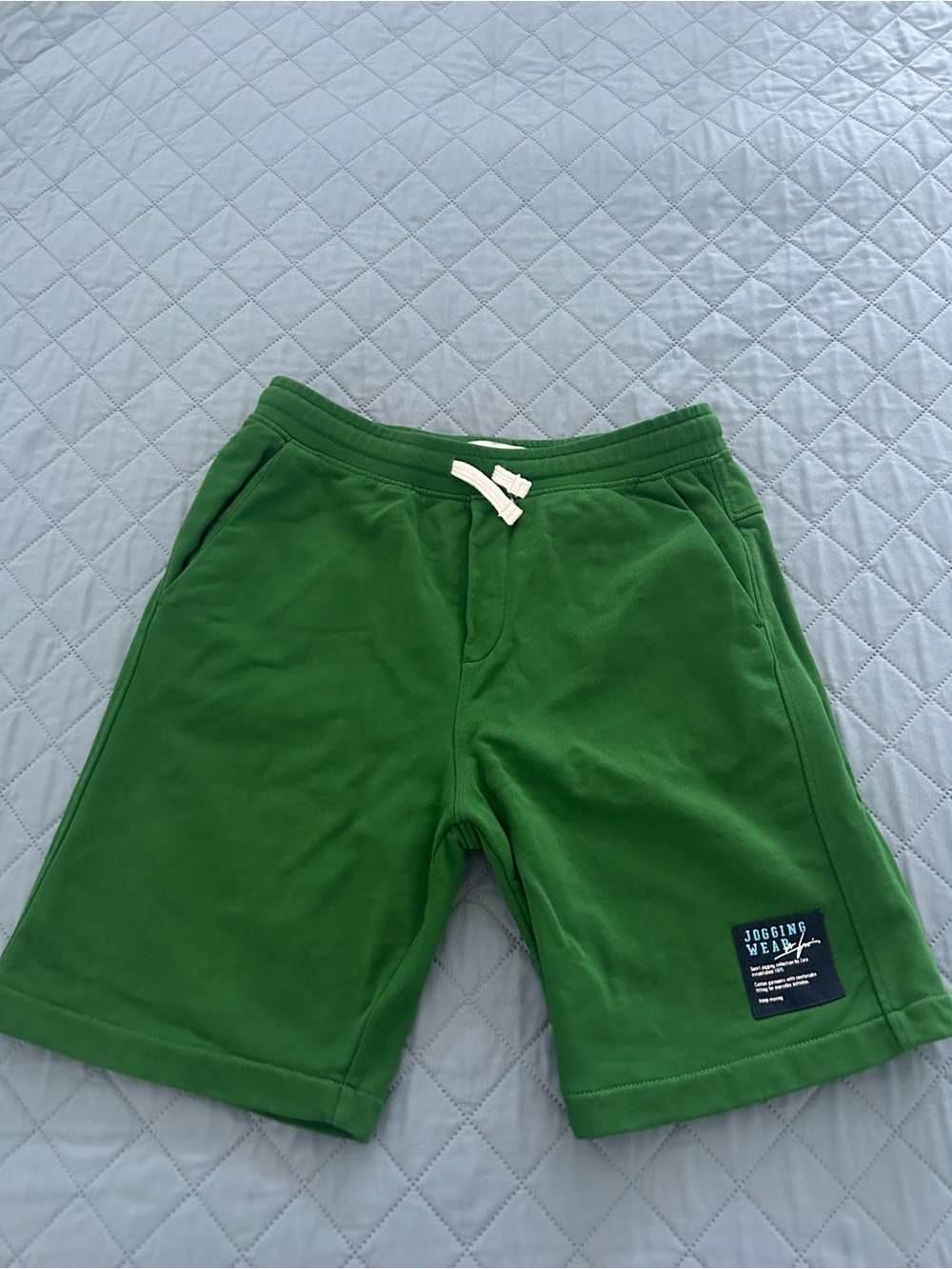 Zara Green Kids Jogger-Style Shorts